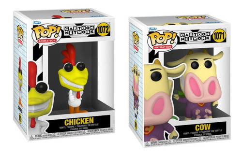 Funko Pop Paquete La Vaca Y El Pollito Cartoon Network