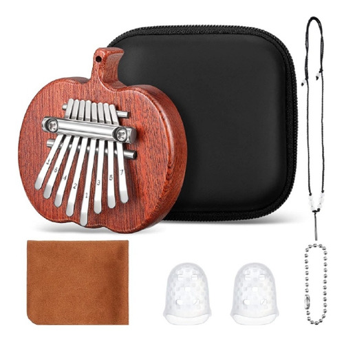 Kalimba Mini Piano De Pulgar De Madera, 8 Teclas Kit Inicio 