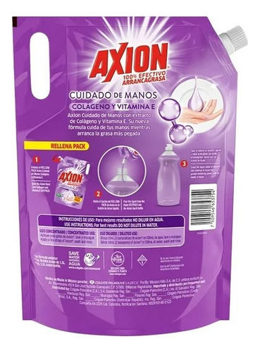 Lavatrastes LĂquido Axion Rellena Pack