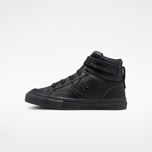 Zapatillas Unisex Niños Caña Alta Color Negro Converse