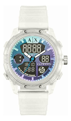 Reloj Armani Exchange Ax2963 D-bolt De Silicona En Color