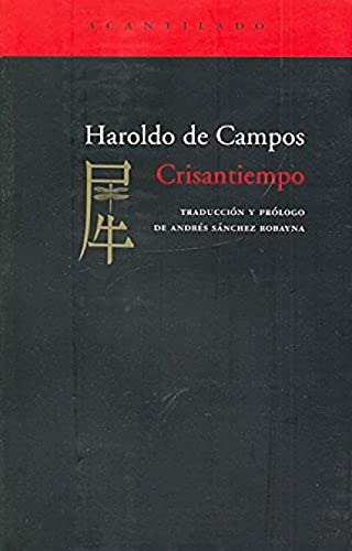 Libro Crisantiempo De De Campos Haroldo De Campos H.