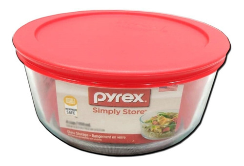 Contenedor Vidrio Redondo Pyrex 1,65 Lts  Pettish Online Vc