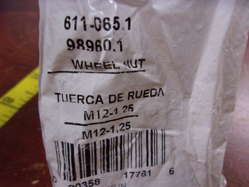 Tuerca Rueda M12-1.25r Nissan Quest Sentra Altima Maxima