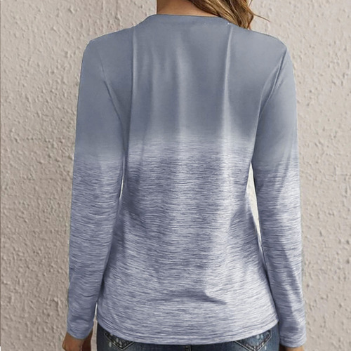 Jersey Cómodo De Manga Larga Con Estampado De Moda Para Muje
