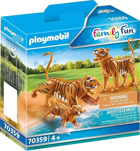 Playmobil Tigres Con Bebe 3 Piezas 70359 Pido Gancho