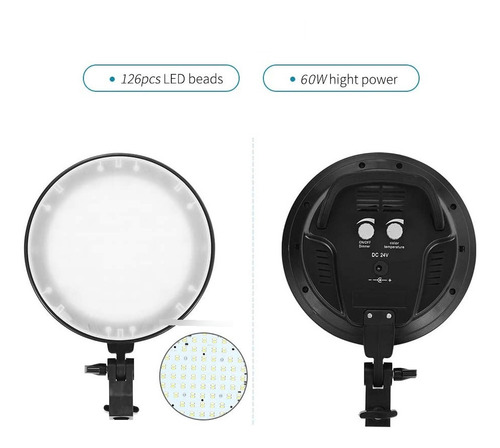 Kit Iluminação Led Sl027 Bi-color 60w Softbox 50x70 E Tripés