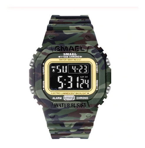 Relógio Smael Original Masculino Verde Militar - Em Promoção