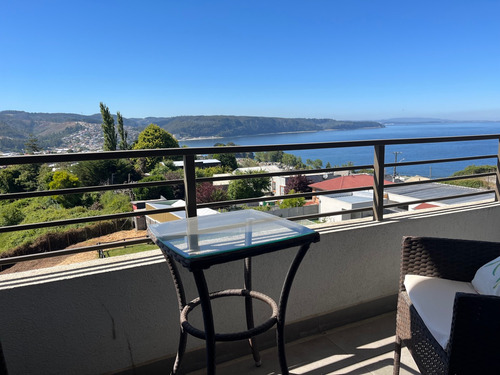 Departamento Amoblado Con Vista Al Mar, Tomé.