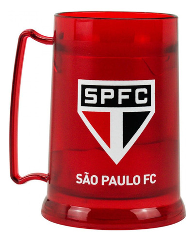 Caneca Com Gel Isolante Térmico São Paulo Fc 300 Ml Cor Vermelho
