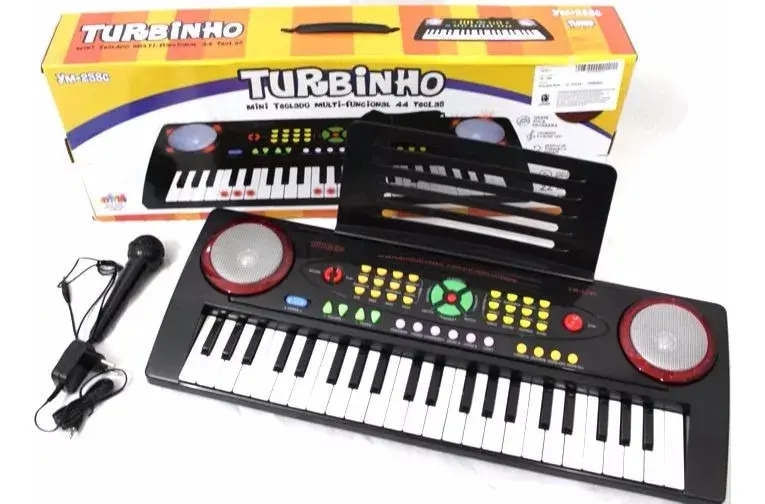 Teclado Musical Infantil Com Microfone 44 Teclas