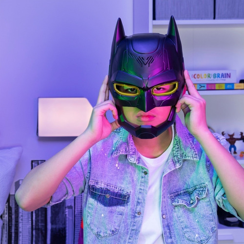 Imagen 2 de 8 de Mascara De Batman Con Visor Cambia Voz 15 Sonidos Jeg 67808