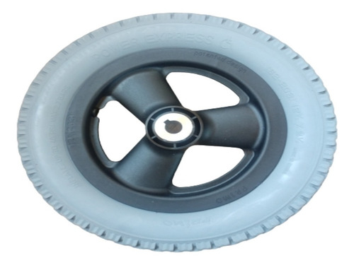 Imagem 3 de 4 de Roda Aro Nylon 12 1/2 X 2 1/4 Pneu Maciço Cadeira Freedom