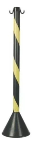 Pedestal Zebrado Plasticor Amarelo E Preto 90cm