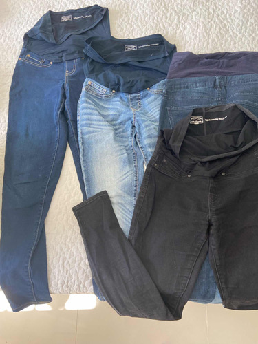 Lote Maternidad 4 Jeans Levis Y 1 Bas Talle S-m