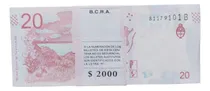 Comprar Fajo Billetes Guanaco $20 Sin Circular Correlativos