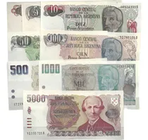 Comprar Serie De 8 Billetes Pesos Argentinos Sin Circular