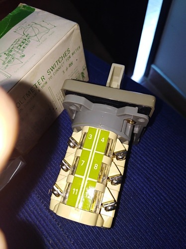 Conmutador O Swich Rotativo Para Voltimetro Y Amperimetro