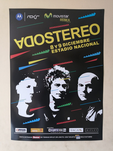 Poster Afiche Concierto Soda Stereo 2007 En Lima Peru Rock