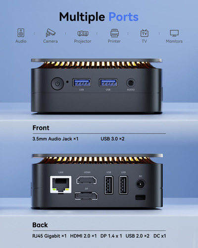 Kamrui Mini Pc, 16gb Ddr4 Ram 512gb M.2 Ssd, Mini Compute...