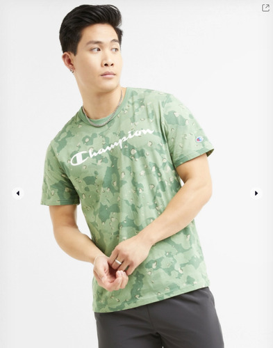 Polera Hombre Champion Liquid Camo All Over Print