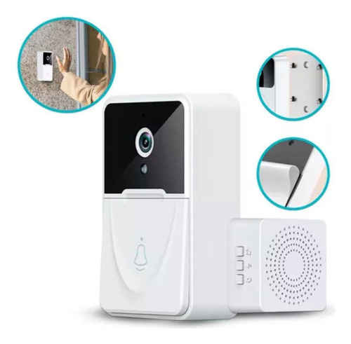 Timbre Intercomunicador Cámara Y Audio Inalámbrico Wifi Resistente Al Agua