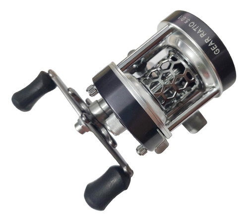 Carrete Baitcasting Para Mano Izquierda / Derecha Plata L