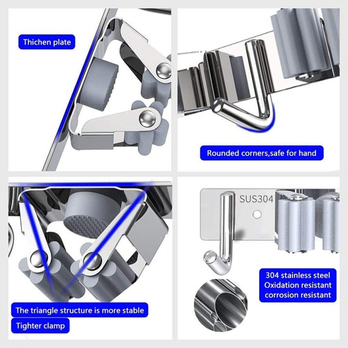 Soporte Para Escobas De Pared Para Escoba, Organizador De Es