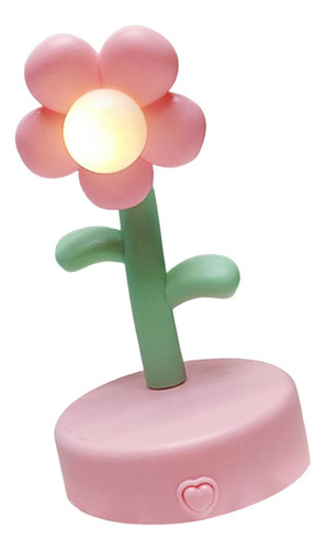 Lámpara De Mesa Con Flores Creativas, Luz Nocturna