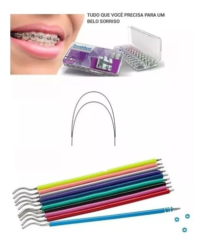 1.000 Borrachinhas + 10 Trançadas + 1 Boca Braquetes +2 Fio