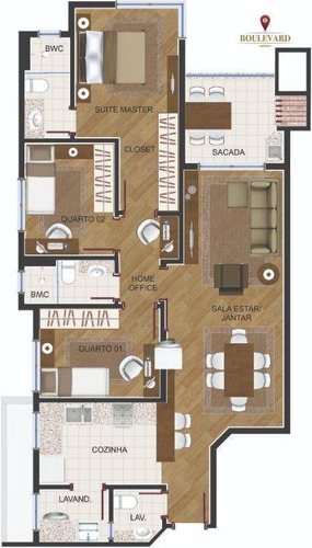 Imagem 20 de 21 de Apartamento Com 3 Dormitórios À Venda Por R$ 1.023.571,72 - Alto Da Rua Xv - Curitiba/pr - Ap0390