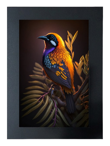 Cuadro De Colección Aves Hermosas Tangara Del Paraíso # 3