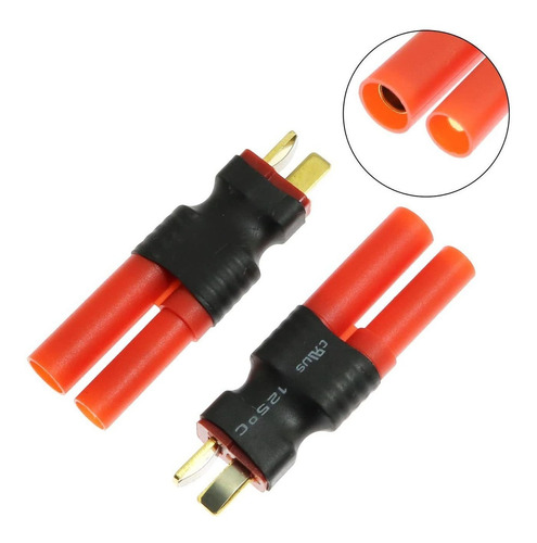 Conector Deans T-plug Macho A Banana Hxt 4mm (2 Unidades)