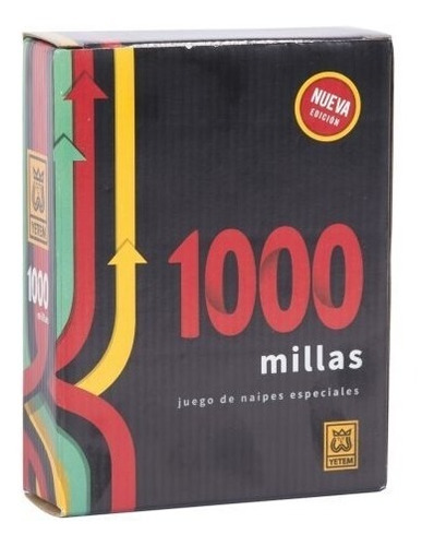 1000 Millas Juego De Mesa Cartas Yetem 