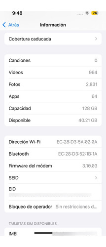 Apple iPhone 14 (128 Gb) - Blanco Estelar (Usado)