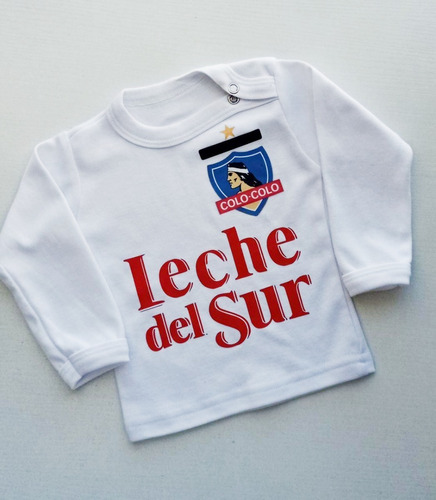 Polera M/l (camiseta)  Colo Colo Niño Bebé Leche Del Sur 
