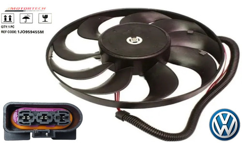 Electroventilador Audi A3 Ibiza Polo Golf Bora 2.0 Pequeño