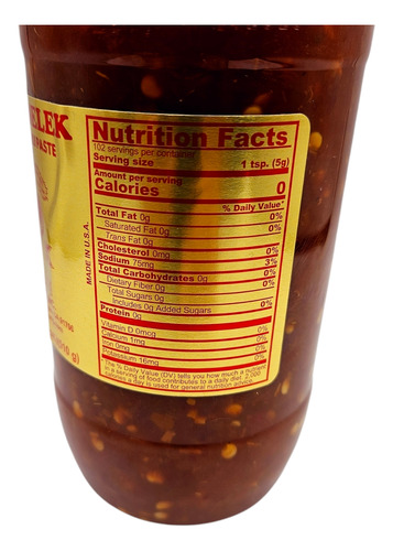 Salsa De Chile Sambal Oelek Del Gallito Sauce Paste 510 G.