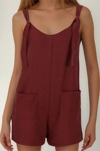 Pantalones Cortos Casuales Con Bolsillos Para Mujer