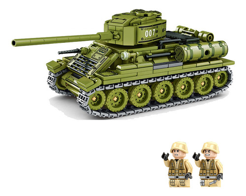 Bloques modelo militares Minibuild para soldados y tanques T34