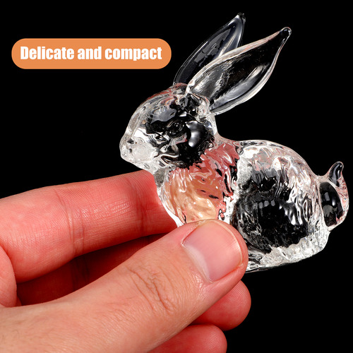 Imagen 3 de 8 de Figura De Conejo Del Zodíaco Chino De Cristal Ornaments