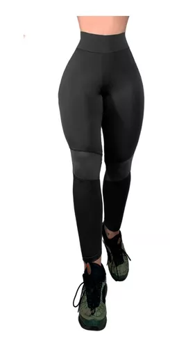 Mallon Lycra Leggins Mujer Licra Gym Casual Malla Talle Alto