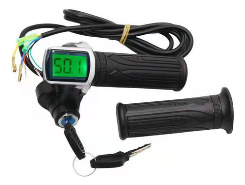 Mango Eléctrico De Bicicleta, Indicador De Batería, Acelerad