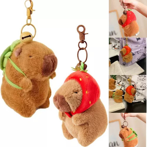 Llavero De Peluche Con Forma De Capibara, 2 Piezas