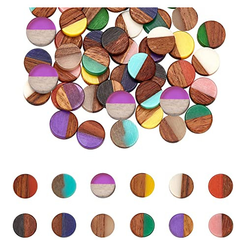 48 Piezas De Cabujones De   Geométricos 12 Colores, Ca...