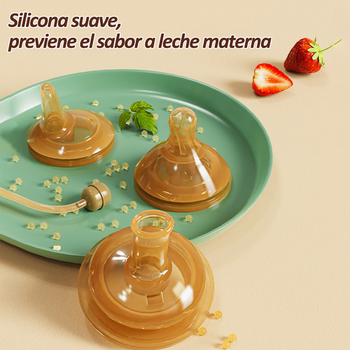 300ml Biberón Con Pajita, Set De Biberones Anticolicos