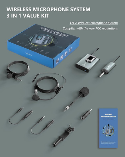 Sistema De Micrófono Inalámbrico Auriculares Mic/micrófono D