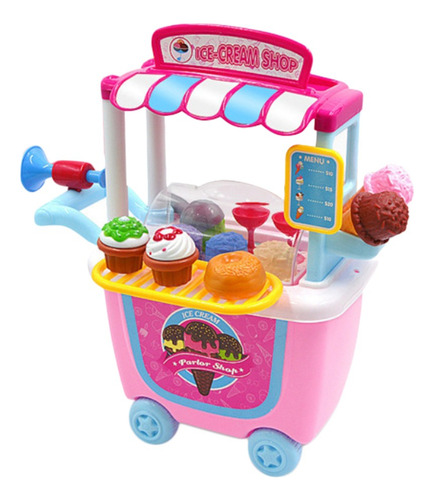 Carro Da Desmontagem Da Casa Do Jogo Sorveteria