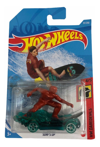 Carrito Hotwheels Tabla De Surfs Up Nuevo Original