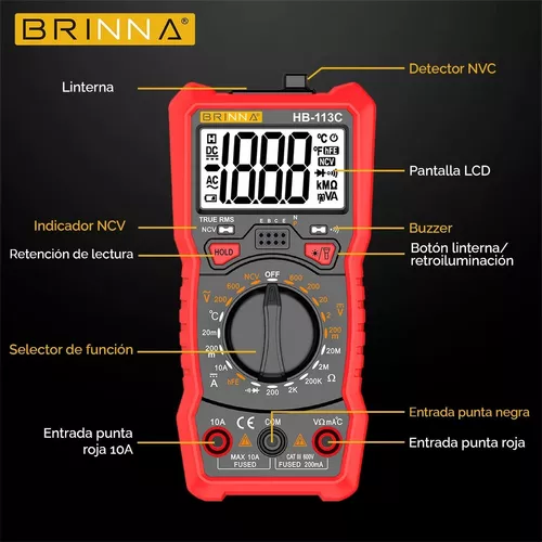 Multimetro Digital Profesional + Pinza Voltamperométrica